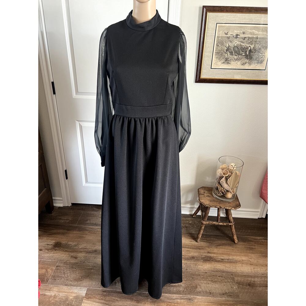 Vintage black Jennifer Dallas formal dress